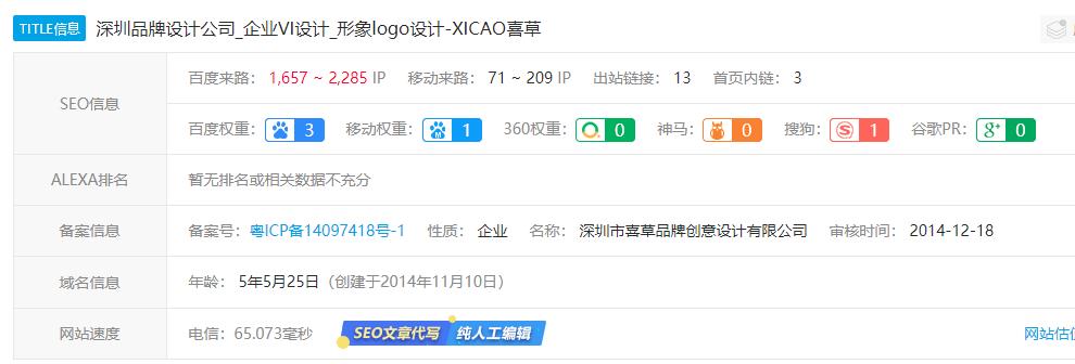 深圳SEO优化案例 深圳SEO优化案例