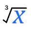 Root cube (cubic root) calculation tool